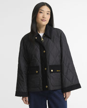 Barbour Kilnwick Quilted Jacket Black/Ancient – framsida
