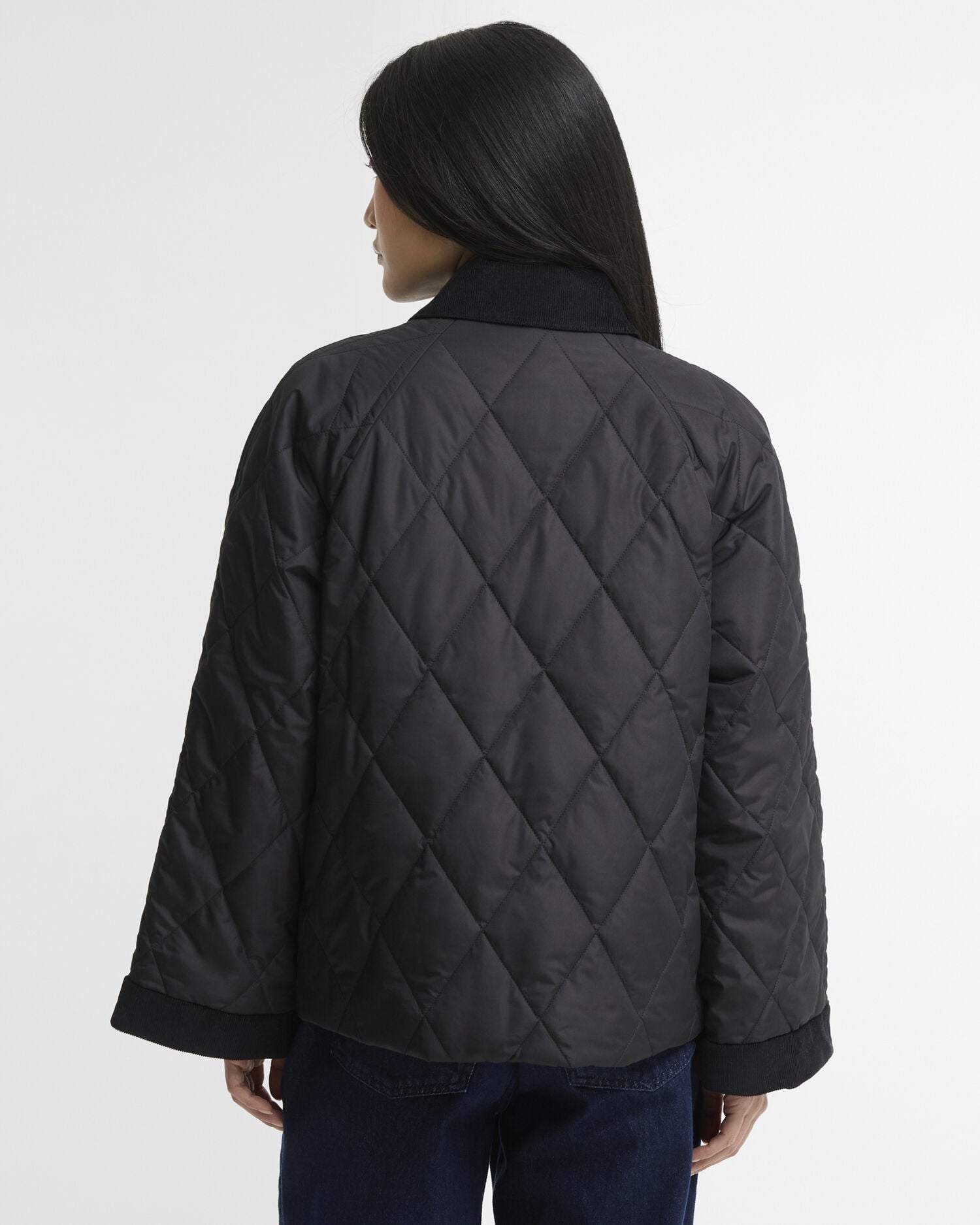 Barbour Kilnwick Quilted Jacket Black/Ancient – baksida