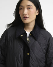 Barbour Kilnwick Quilted Jacket Black/Ancient – detalj