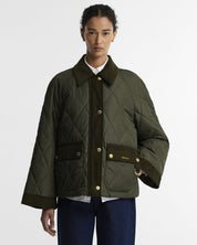 Barbour Kilnwick Quilted Jacket Olive/Shadow Classic – framsida