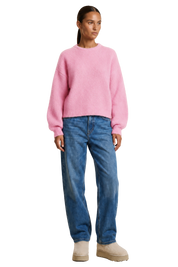 American Dreams Liana Round Neck Pullover, Soft Berry