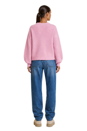 American Dreams Liana Round Neck Pullover, Soft Berry