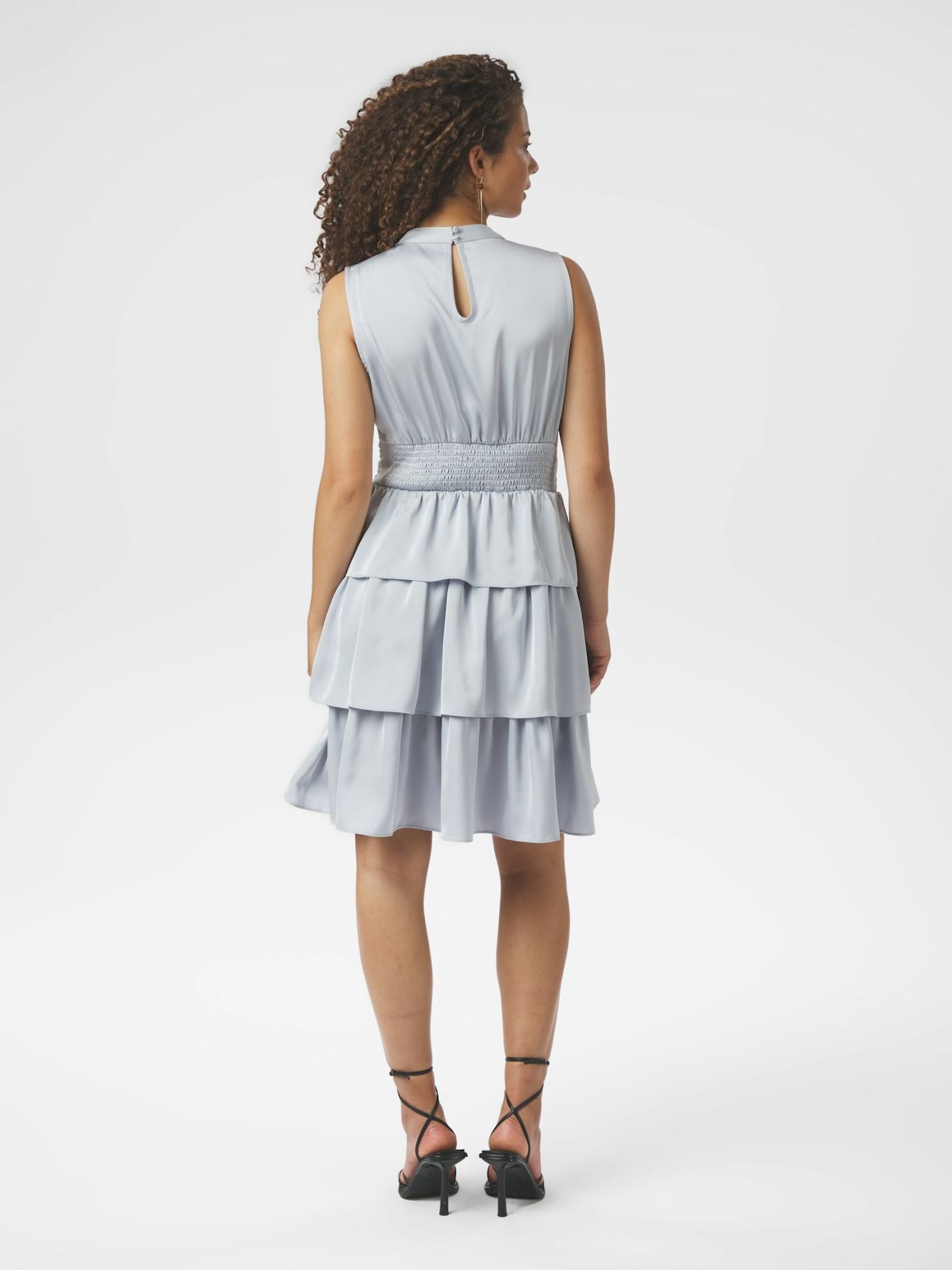 MANYA DRAPY SATIN DRESS