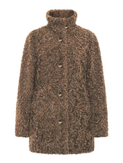 MARCY COAT FAUX SILKY LAMB