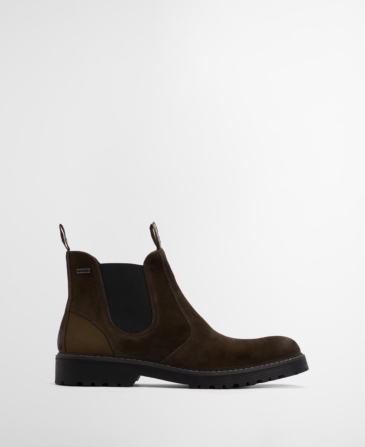 Barbour Patton Chelsea Boots Oiled Brown