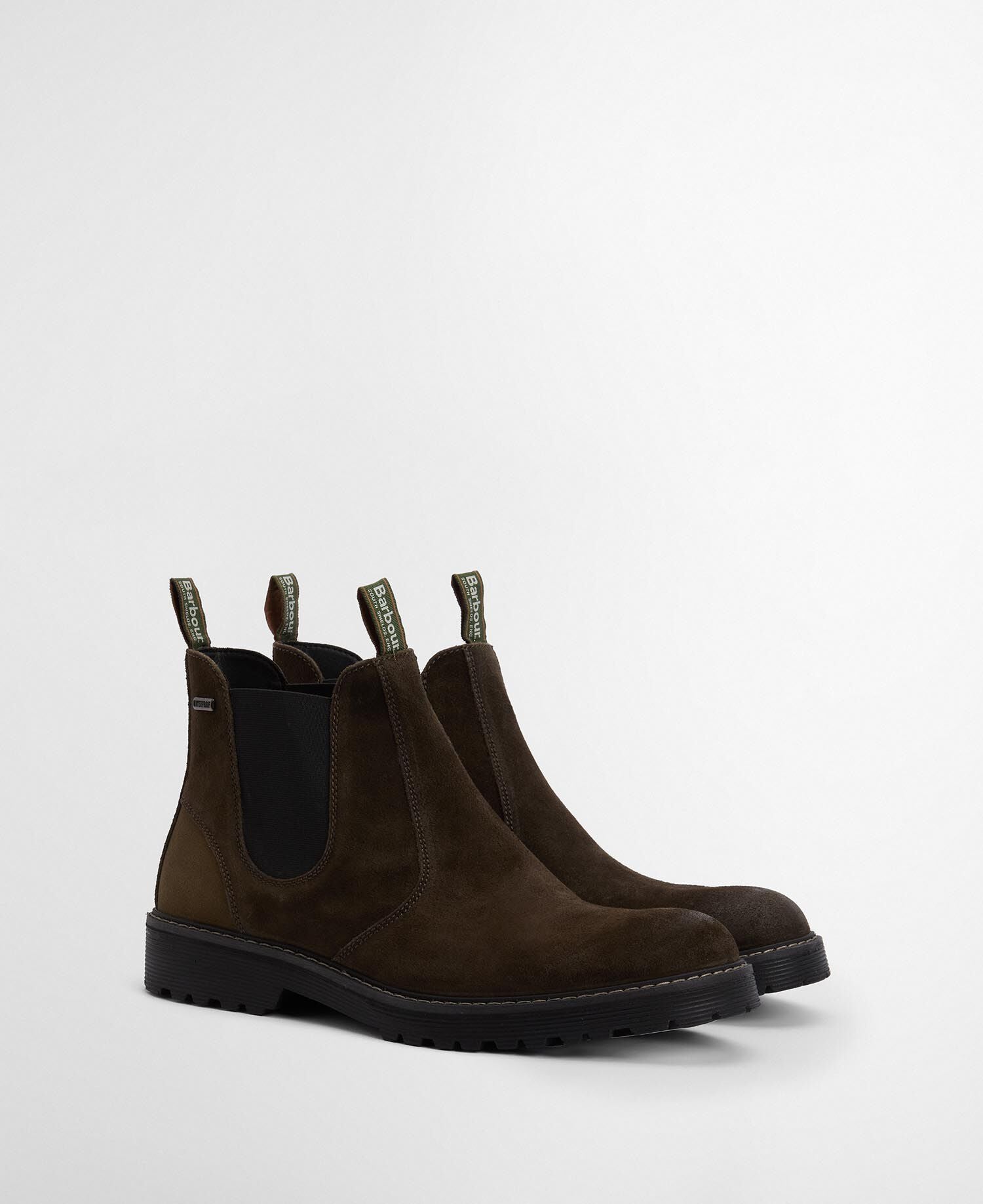 Barbour Patton Chelsea Boots Oiled Brown