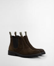 Barbour Patton Chelsea Boots Oiled Brown