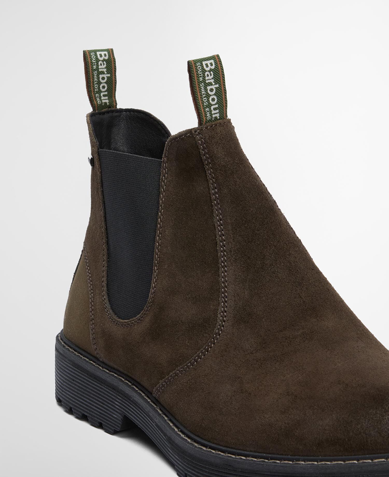 Barbour Patton Chelsea Boots Oiled Brown