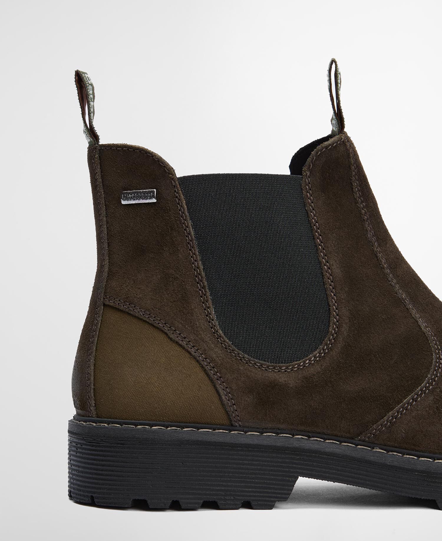 Barbour Patton Chelsea Boots Oiled Brown