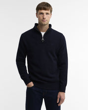 Barbour Essential Lambswool Half Zip Jumper Navy