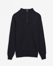 Barbour Essential Lambswool Half Zip Jumper Navy