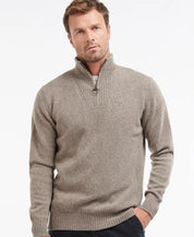 ESSENTIAL LAMBSWOOL HALF ZIP