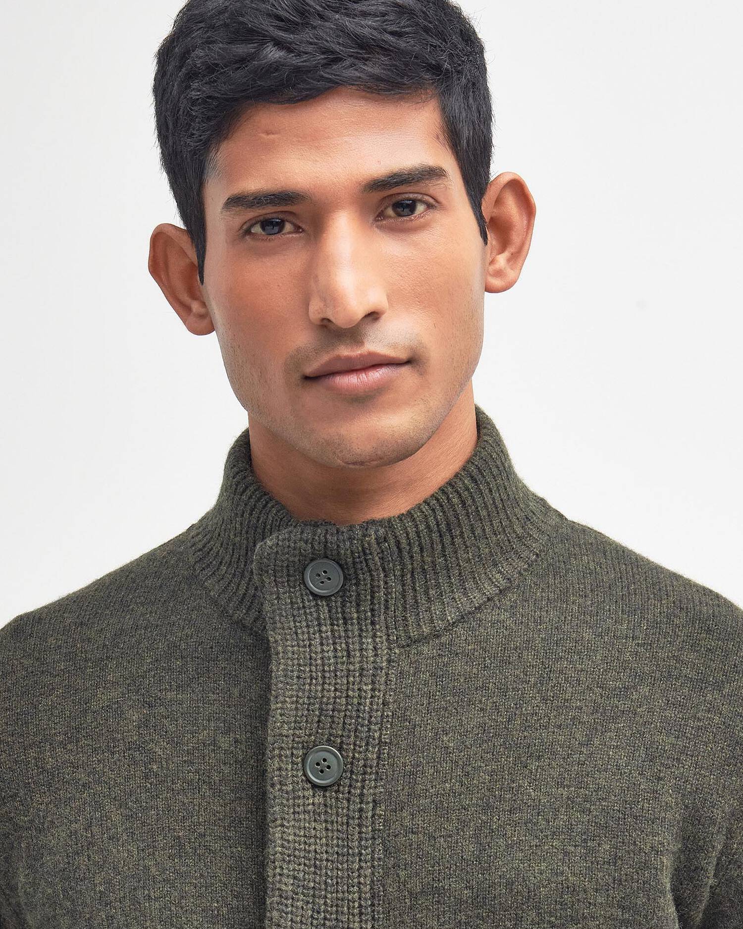 ESSENTIAL ELBOW-PATCH CARDIGAN
