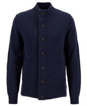 Barbour Essential Elbow-Patch Cardigan Navy