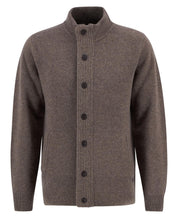 Barbour Essential Elbow-Patch Cardigan Dark Stone