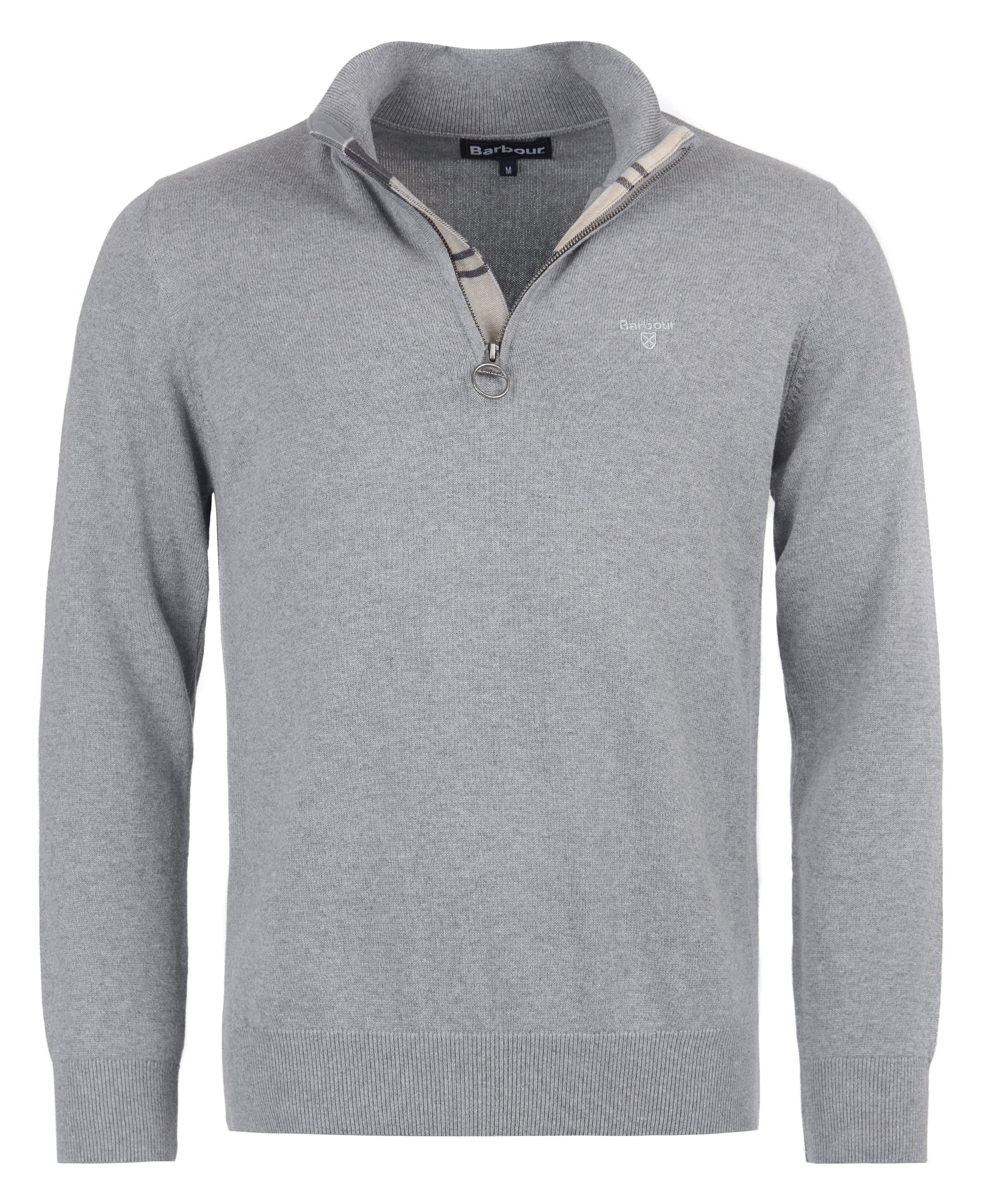 COTTON QUARTER-ZIP JUMPER