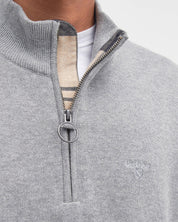 COTTON QUARTER-ZIP JUMPER