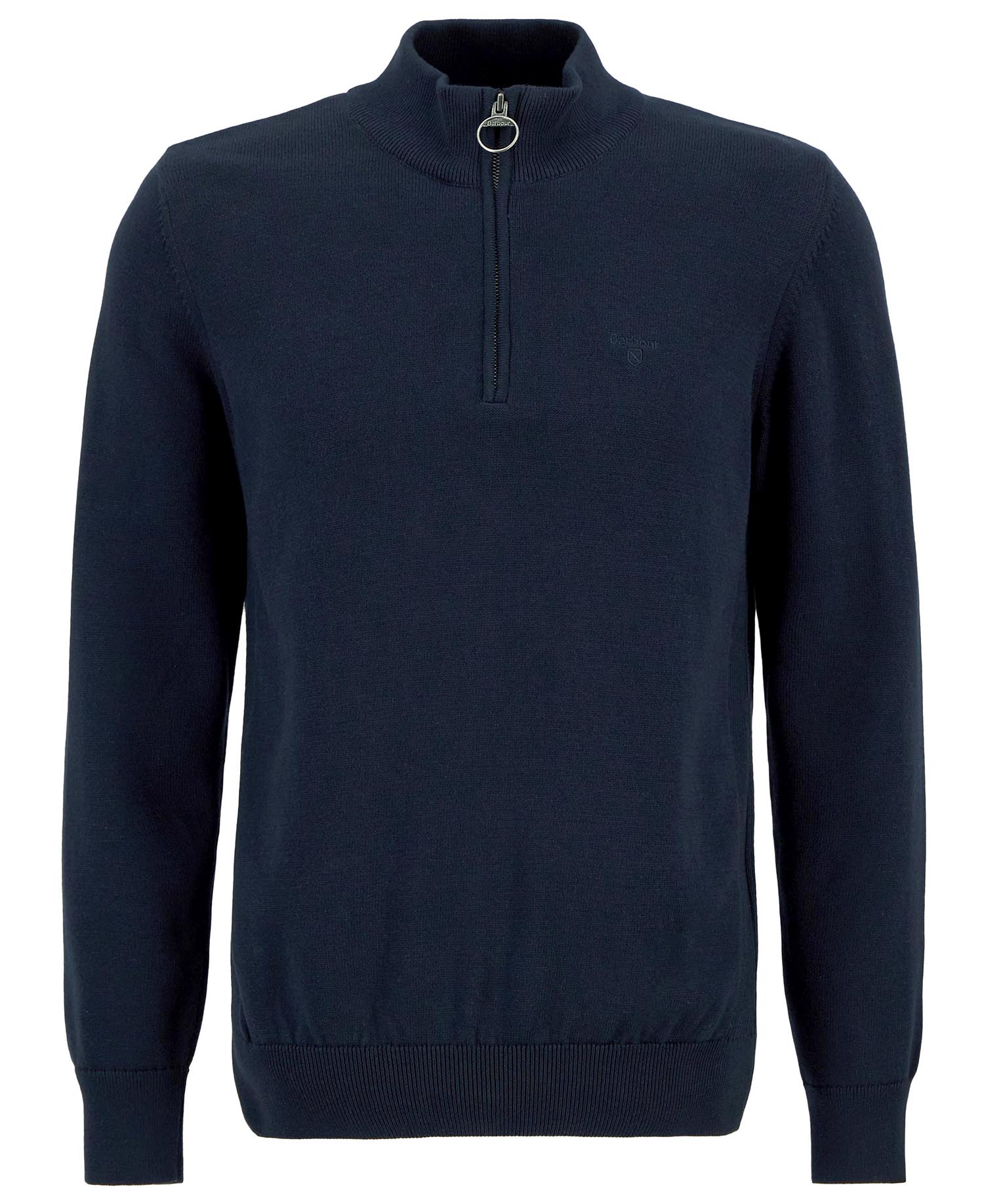 COTTON QUARTER-ZIP JUMPER