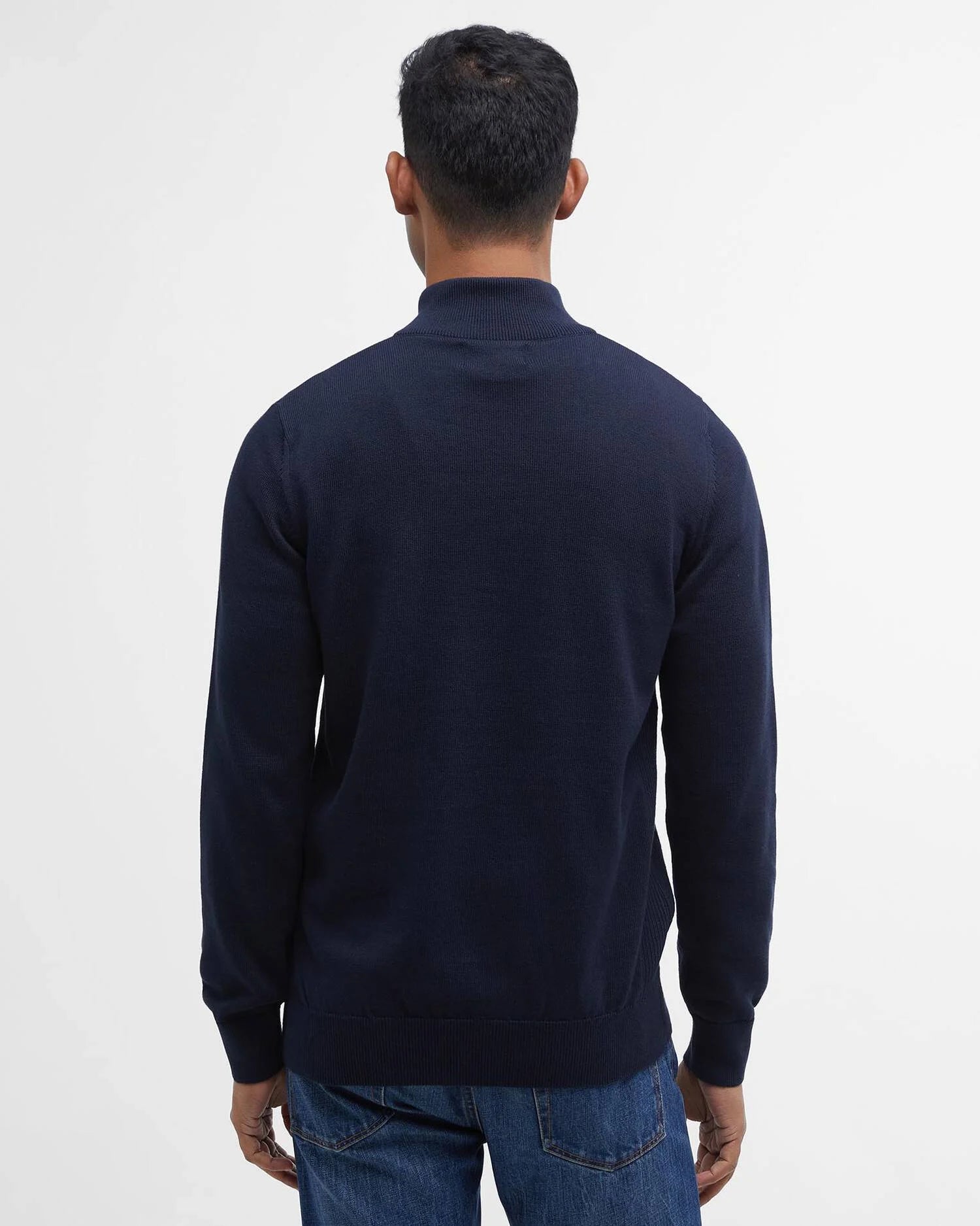 COTTON QUARTER-ZIP JUMPER