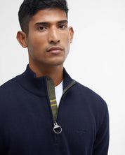 COTTON QUARTER-ZIP JUMPER