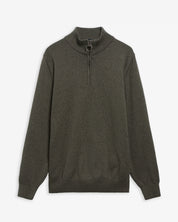 COTTON QUARTER-ZIP JUMPER