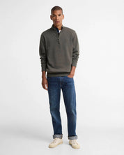 COTTON QUARTER-ZIP JUMPER