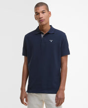 Barbour Tartan Pique Polo Shirt New Navy