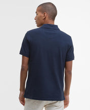 Barbour Tartan Pique Polo Shirt New Navy