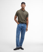 Barbour Tartan Pique Polo Shirt Olive