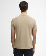 Barbour Tartan Pique Polo Shirt Washed Stone