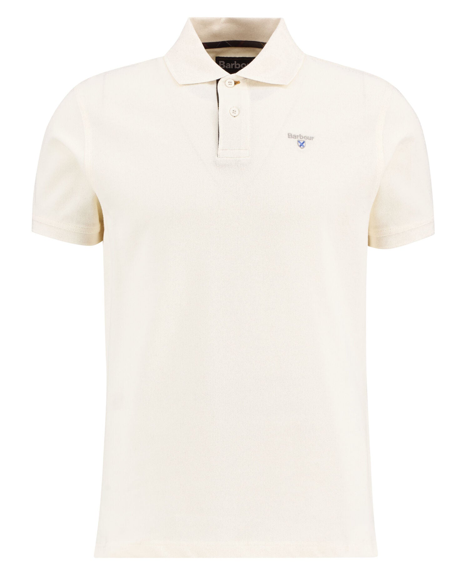 Barbour Tartan Pique Polo Shirt Cloud