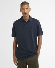 Barbour Washed Tartan Tailored Polo Navy