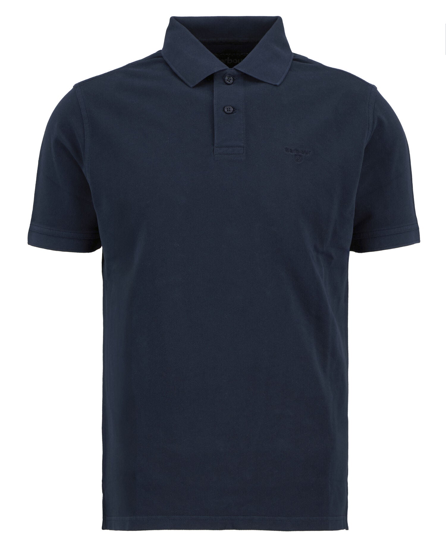 Barbour Washed Tartan Tailored Polo Navy
