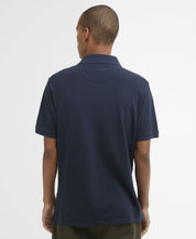 Barbour Washed Tartan Tailored Polo Navy