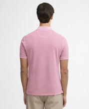 Barbour Washed Tartan Tailored Polo Pink