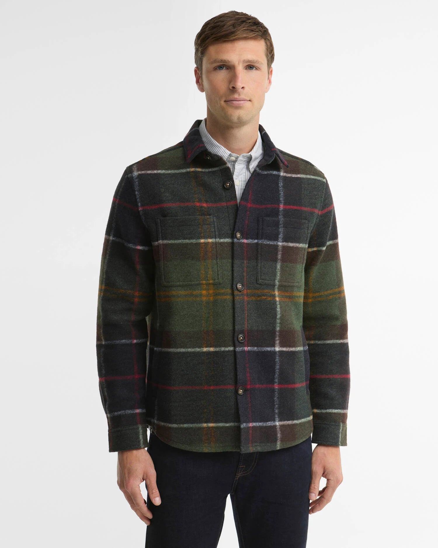 WOODLANE BRUSHED CHECK OVERSHIRT