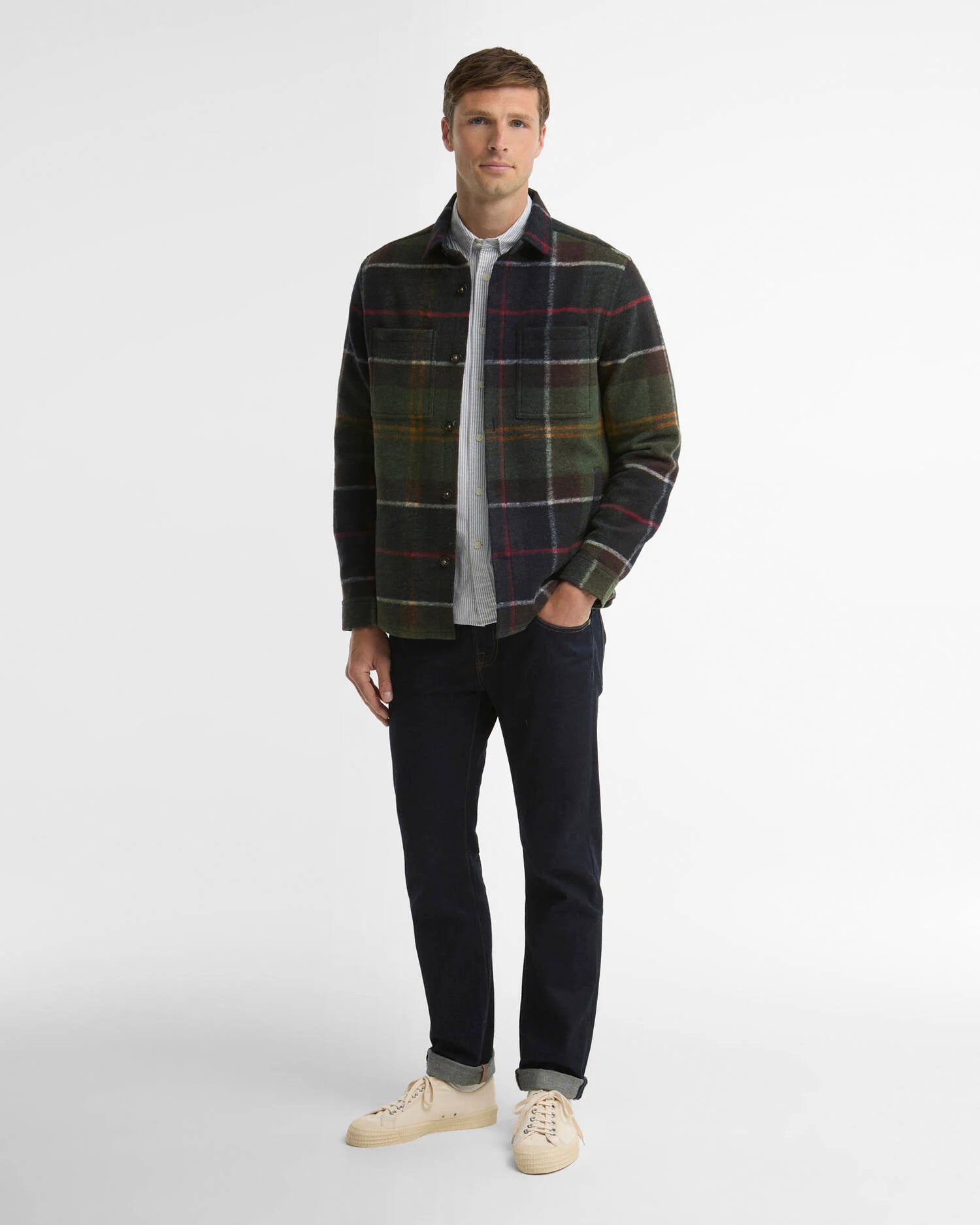 WOODLANE BRUSHED CHECK OVERSHIRT