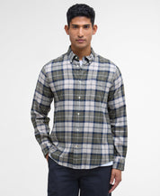 FORTROSE TAILORED LONG-SLEEVED SHIRT TN16 FOREST MIST