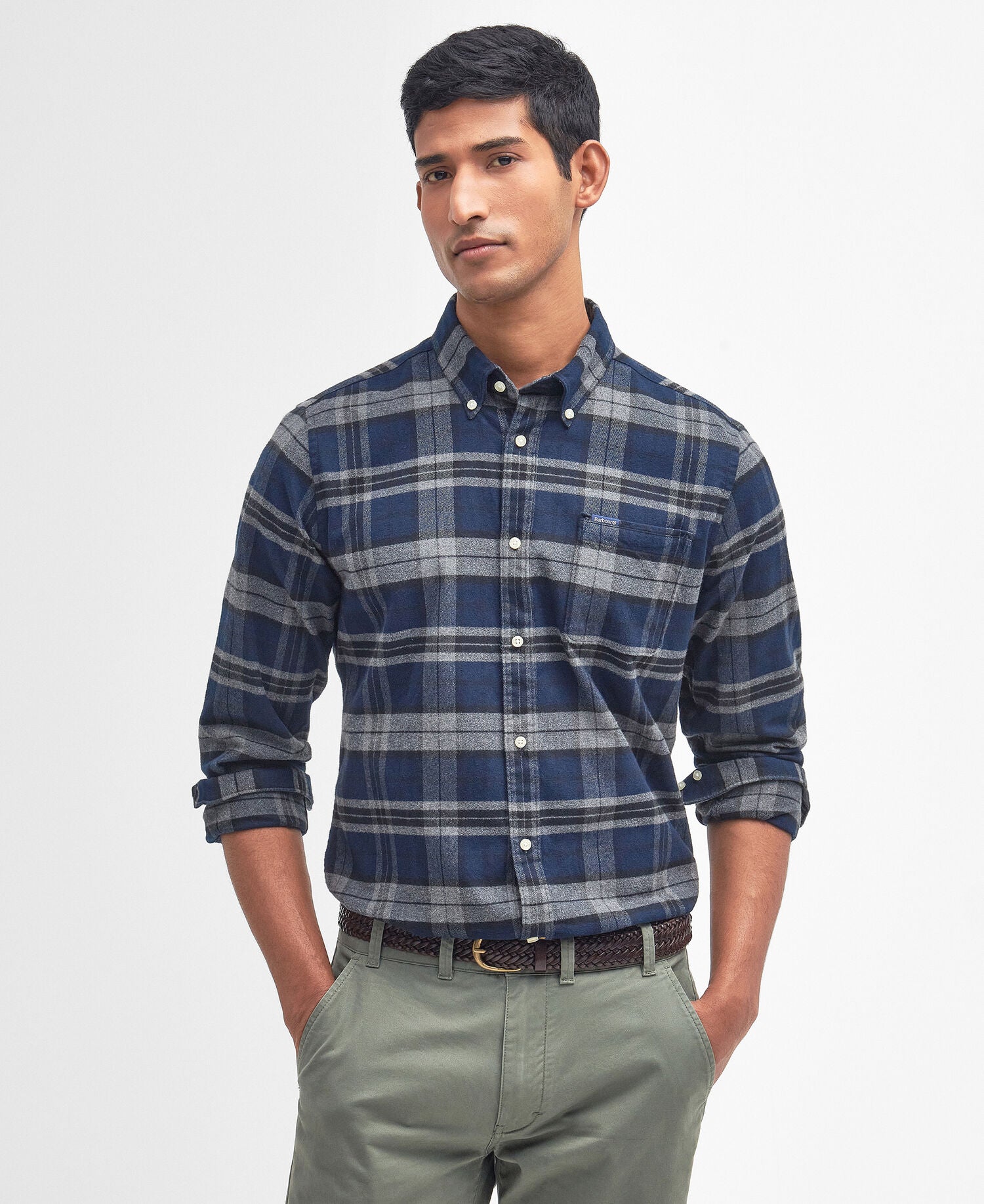 Barbour Betsom Tailored Shirt Grey Marl