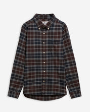 Barbour Kyleoch Tailored Tartan Shirt TN38 Midnight Oak Tartan