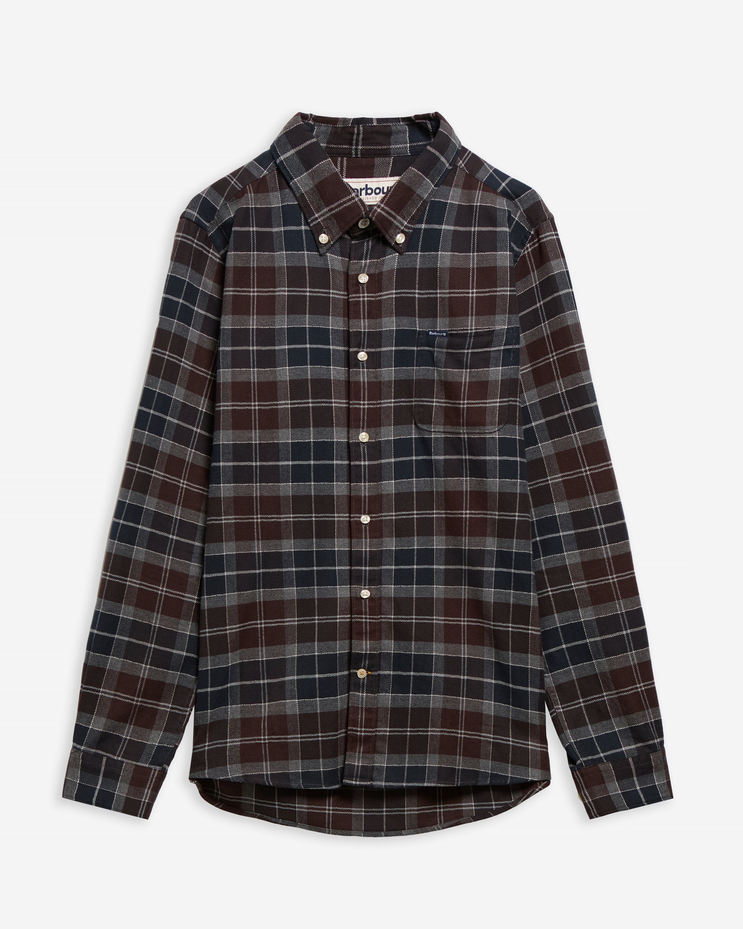 Barbour Kyleoch Tailored Tartan Shirt TN38 Midnight Oak Tartan