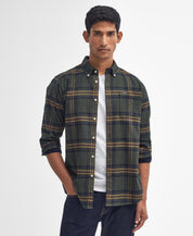 Barbour Portdown Tailored Checked Shirt OL51 Olive