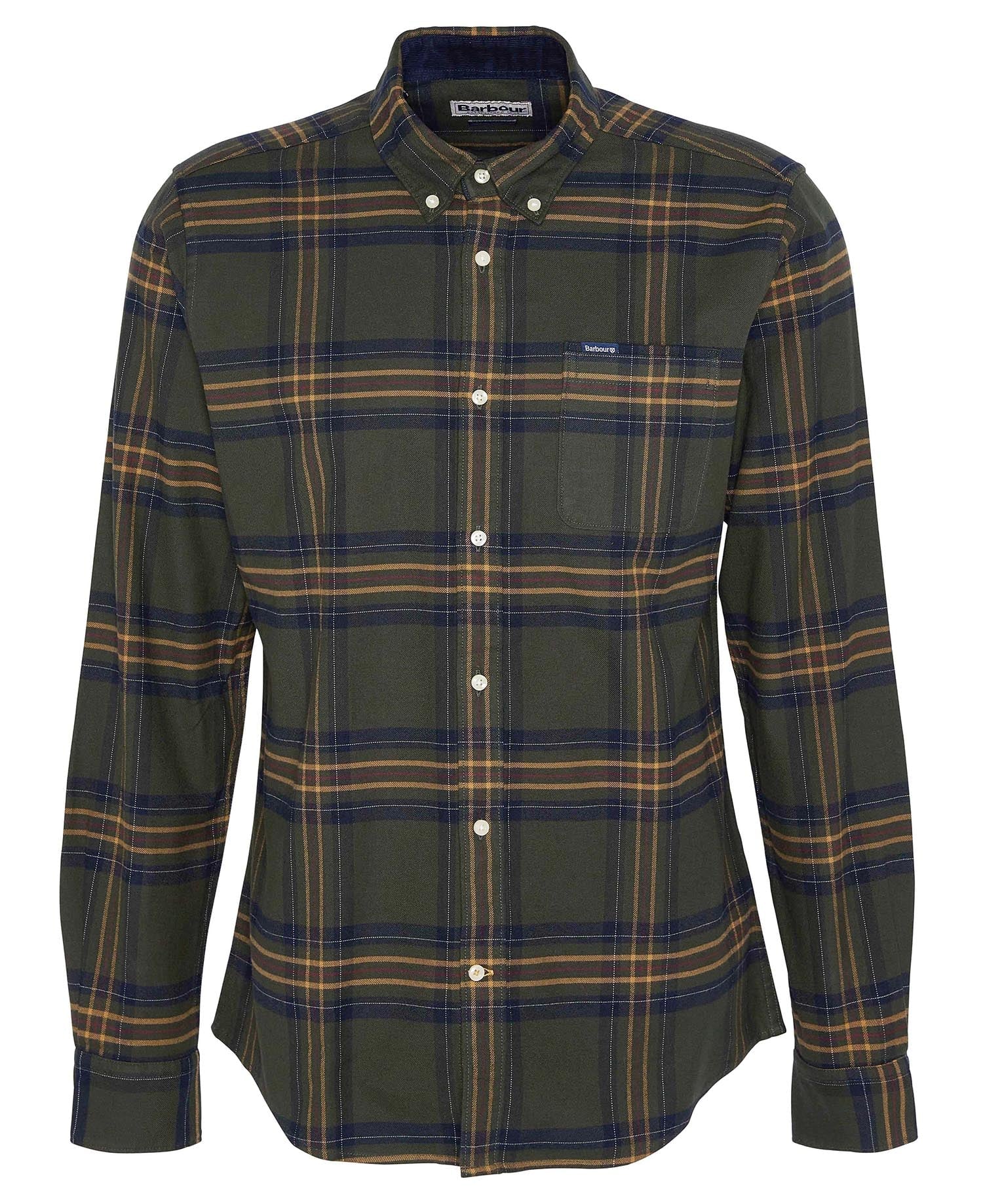 Barbour Portdown Tailored Checked Shirt OL51 Olive