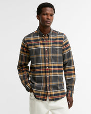 Barbour Ronan Tailored Checked Shirt GY52 Grey Marl