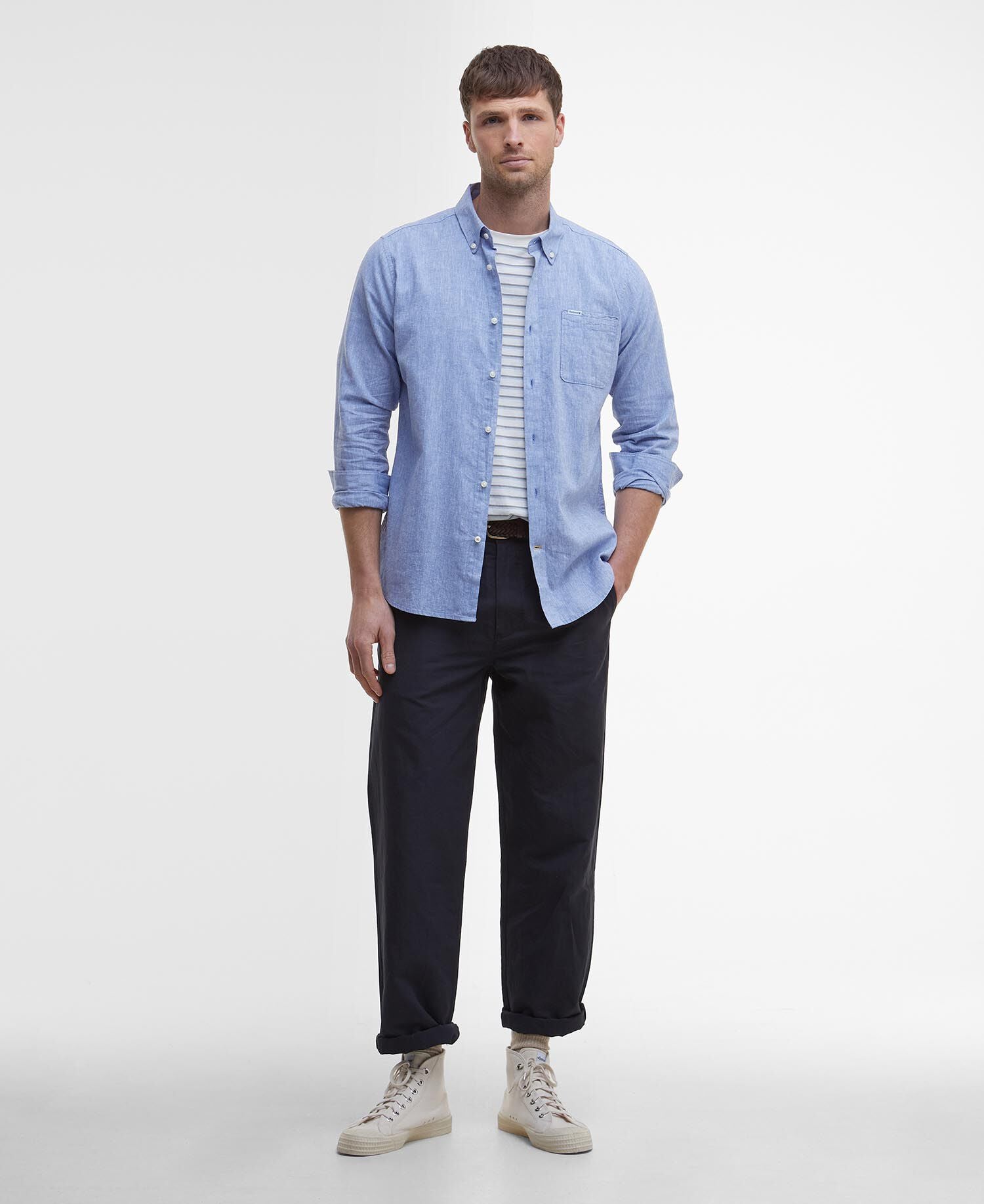 Barbour Nelson Tailored Shirt Blue