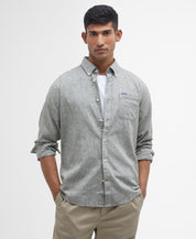 Barbour Nelson Tailored Shirt Bleached Olive