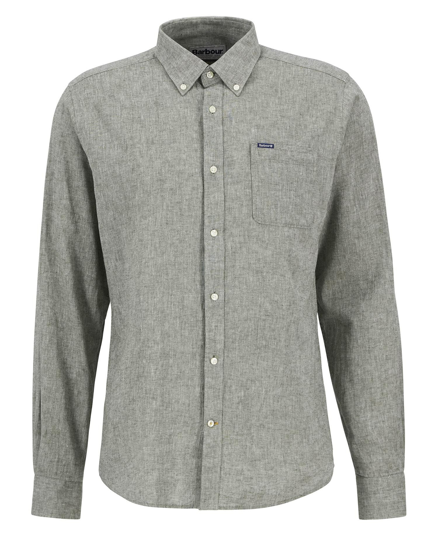 Barbour Nelson Tailored Shirt Bleached Olive