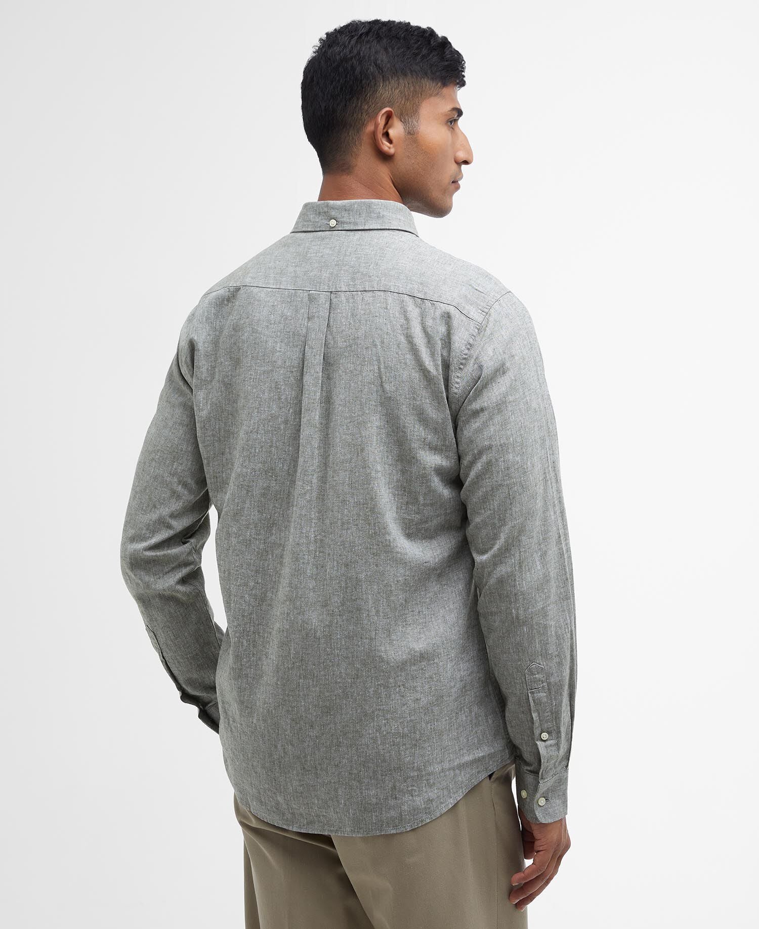 Barbour Nelson Tailored Shirt Bleached Olive