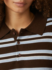 MULANN POLO KNIT BLOUSE