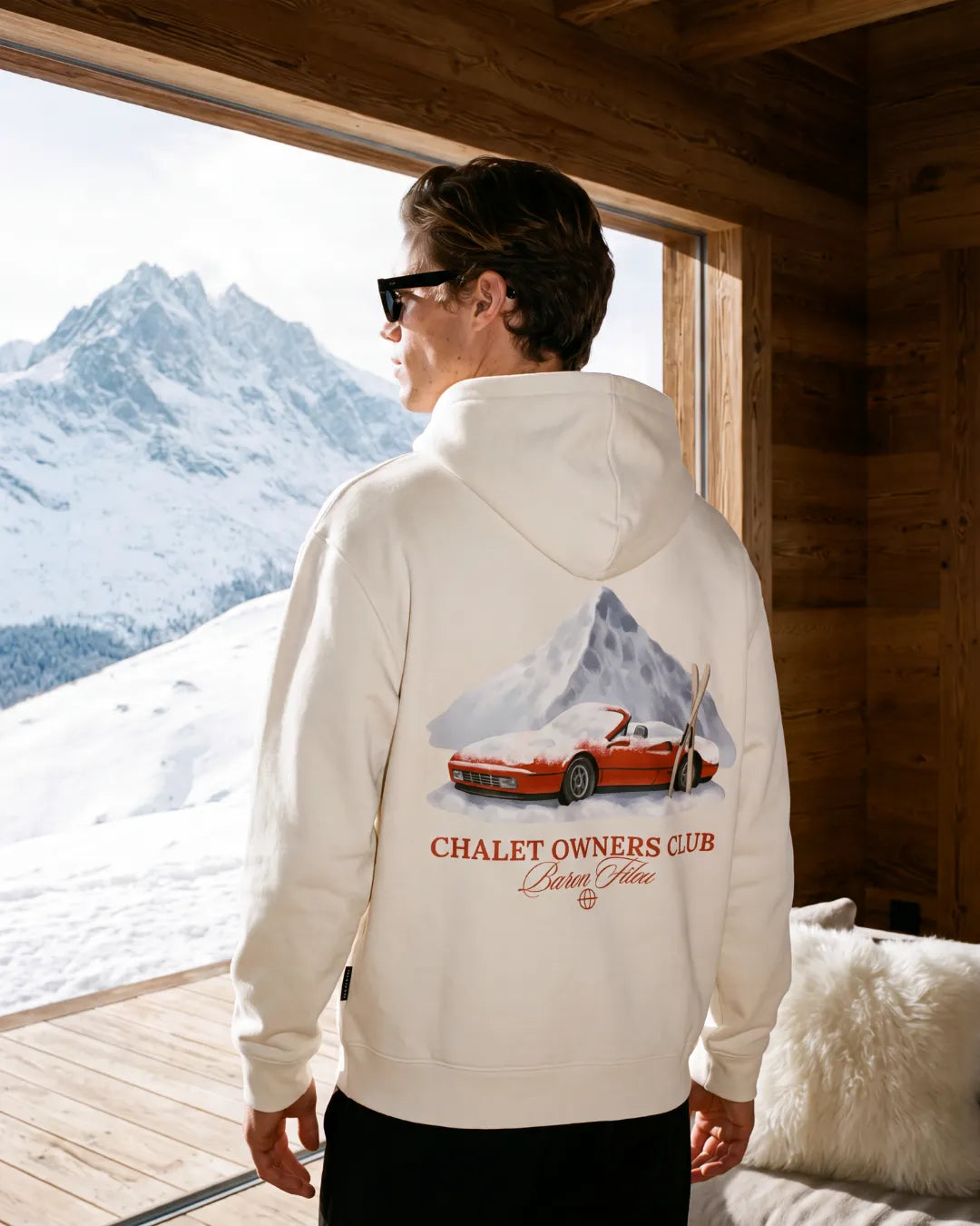 OVERSIZED BACKPRINT HOODIE SNOWY CAR